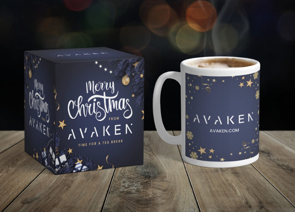 TM Print Christmas mug for Avaken