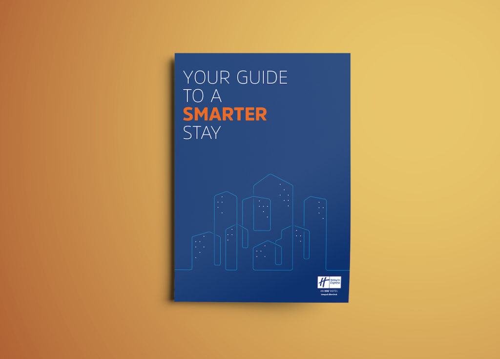 "Your guide to a smarter stay" guide printed by T&M Print for Holiday Inn, part of the IHG group.